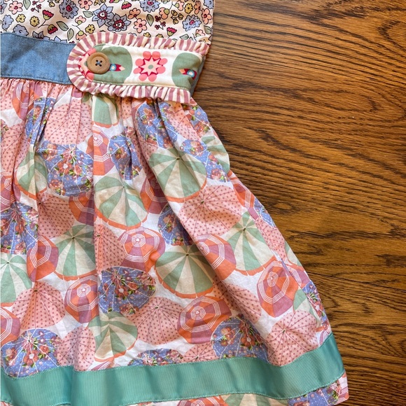 Matilda Jane Kids Parasol Floral Printed Knot Top 8-10 - Picture 5 of 16